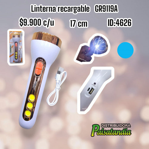 Linterna recargable GR9119A (UND)