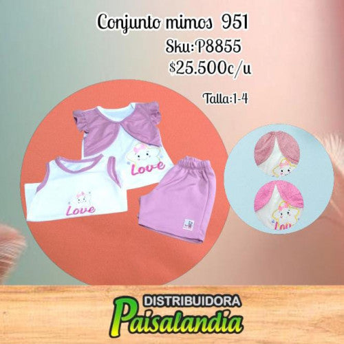 Conjunto Mimos T. 1-4 ref. 951 (UND)