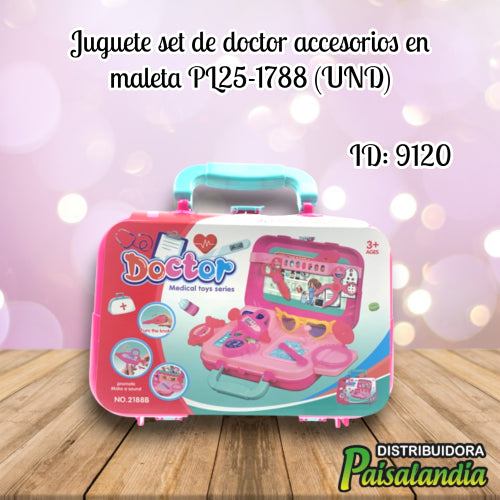 Juguete set de doctor accesorios en maleta PL25-1788 (UND)