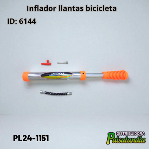 Inflador llantas bicicleta PL24-1151 30x4 cm (UND)