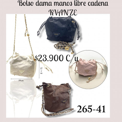 Bolso dama mano libre cadena Kvan'ze 265-41 (UND)