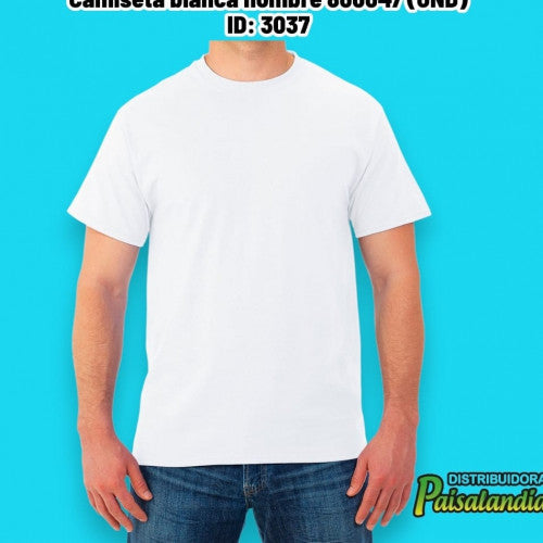 Camiseta blanca hombre 800047 (UND)