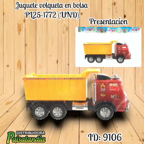 Juguete volqueta en bolsa PL25-1772 (UND)