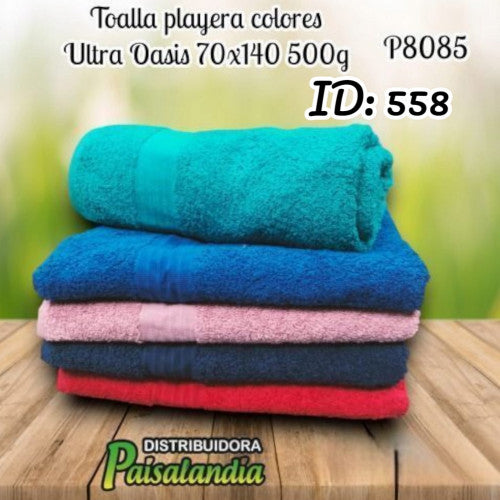 Toalla playera colores Ultra Oasis 70x140 500g (UND)