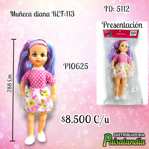 Muñeca diana REF:113 (UND)