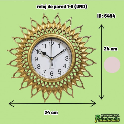 reloj de pared 1-8 (UND)