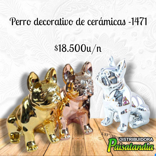 Cerámica decorativa perro - 1471