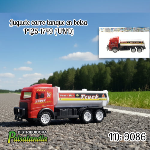 Juguete carro tanque en bolsa PL25-1749 (UND)