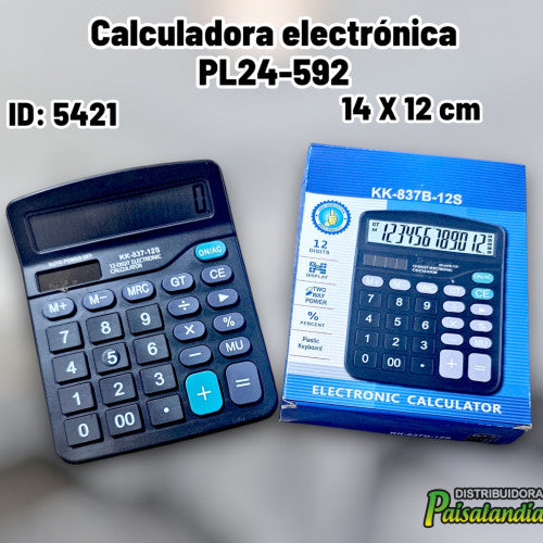 Calculadora electrónica PL24-592 (UND)