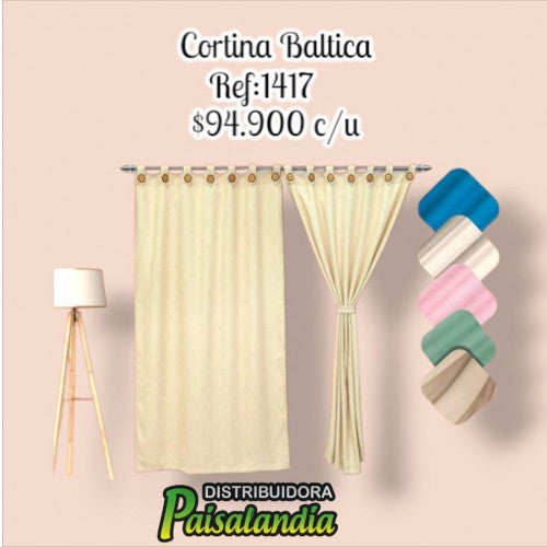 Cortina BLACK OUT Báltica argolla (UND)