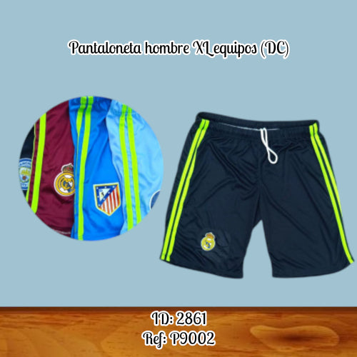Pantaloneta hombre XL equipos (DC)