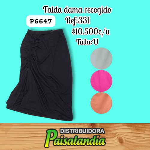 Falda Dama Recogido Milu Rf331