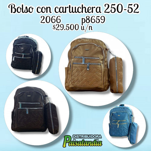 Bolso con cartuchera 250-52