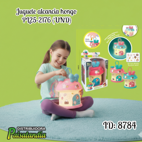 Juguete alcancia hongo PL25-2176 (UND)