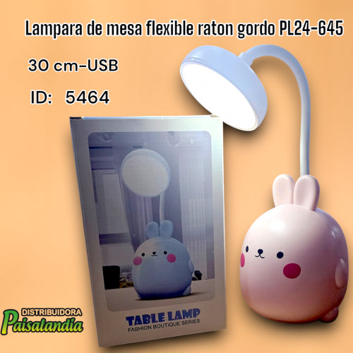 Lampara de mesa flexible raton gordo PL24-645 (UND)