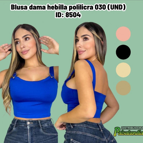 Blusa dama hebilla polilicra 030 (UND)