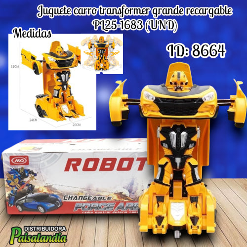 Juguete carro transformer grande PL25-1683 (UND)
