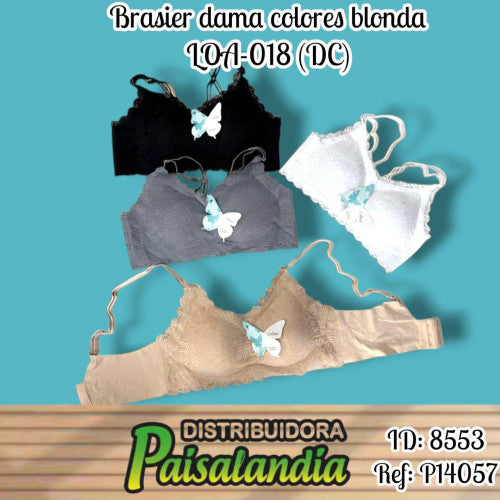 Brasier dama colores blonda LOA-018 (DC)