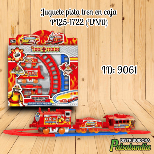 Juguete pista tren en caja PL25-1722 (UND)