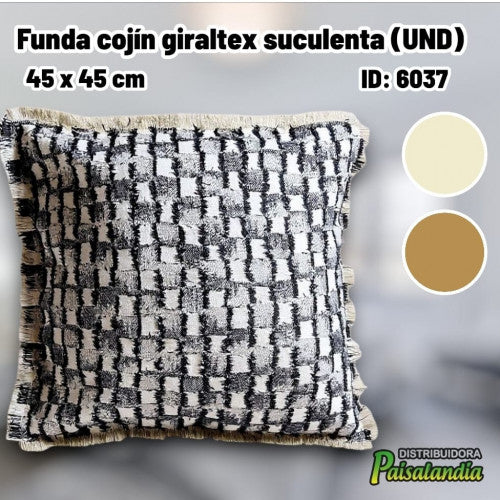 Funda cojín giraltex suculenta (UND)