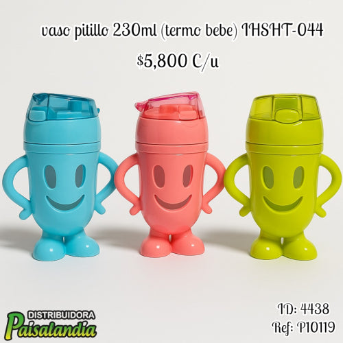 Vaso pitillo 230ml (termo bebé) IHSHT-044 (UND)