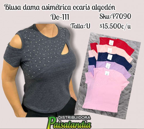 Blusa Dama Asimetrica Ocaris DO-111 (UND)