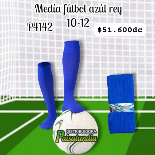Media de futbol azul rey adulto 10-12 (DC)