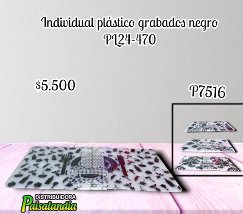 Individual de mesa plastico PL24-470