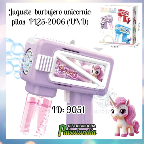 Juguete burbujero pilas PL25-2006 (UND)
