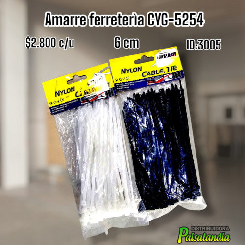 Amarre ferretería CYG-5254 (UND)
