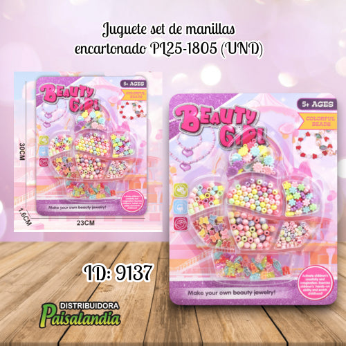 Juguete set de manillas encartonado PL25-1805 (UND)