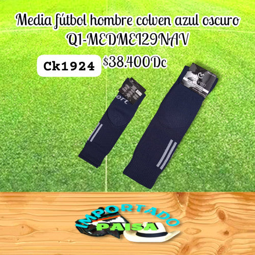 Media futbol Colven Azul Oscuro Q1-MEDMEI29NAV