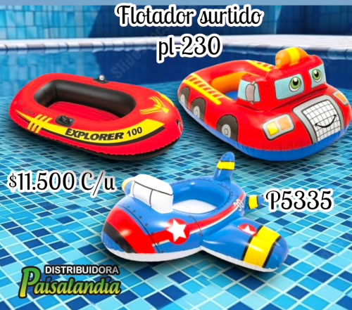 Flotador de piscina estilos surtidos PL-230 (UND)