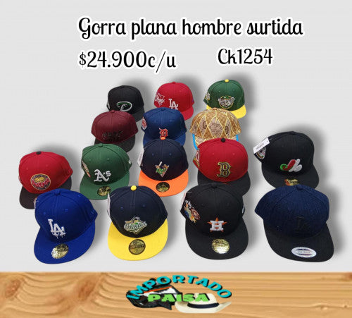 Gorra marcas plana (UND)