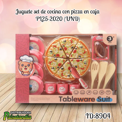 Juguete set de cocina con pizza en caja PL25-2020 (UND)