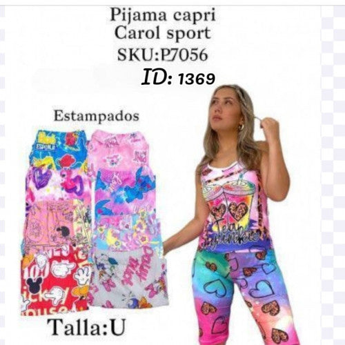 Pijama capri talla unica Carol sport (UND)