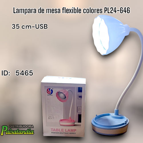 Lampara de mesa flexible colores PL24-646 (UND)
