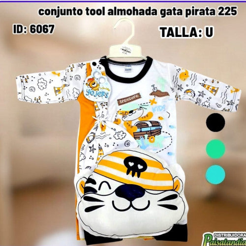 conjunto tool almohada gata pirata 225 (UND)