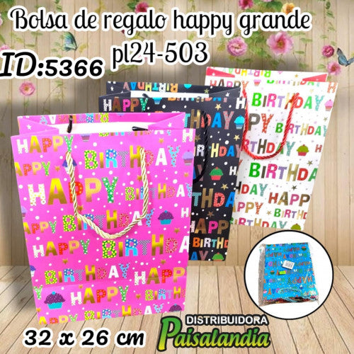 Bolsa de regalo happy grande PL24-503 (DC)