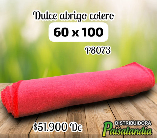 Dulce abrigo cotero 60x100