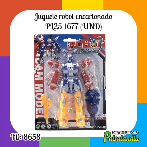 Juguete robot encartonado PL25-1677 (UND)