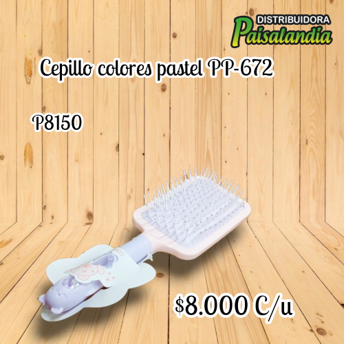 Cepillo colores pastel PP-672