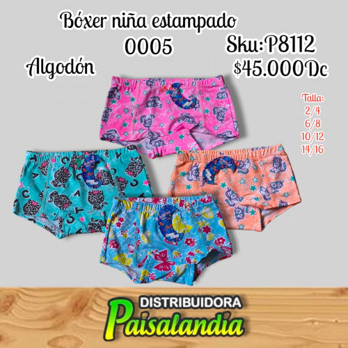 Boxer niña estampado 0005