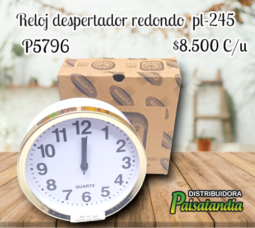 Reloj despertador redondo  pl-245