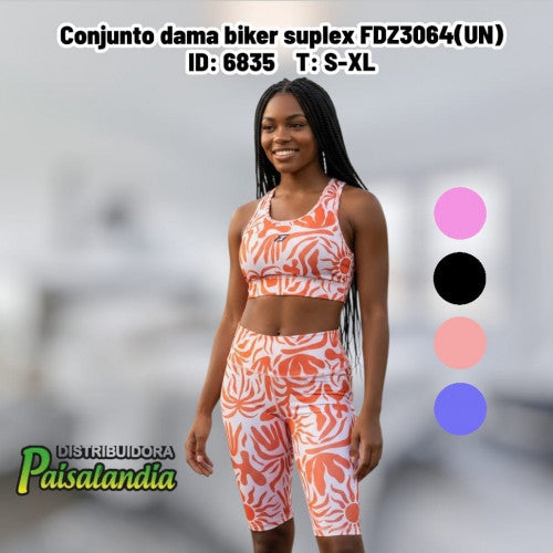 Conjunto dama biker suplex FDZ3064(UN)