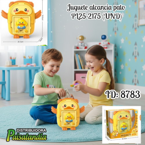 Juguete alcancia pato PL25-2175 (UND)