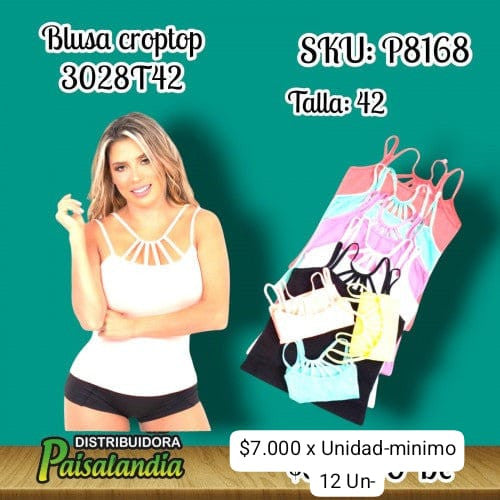 Blusa croptop 3028T:42 (DC)