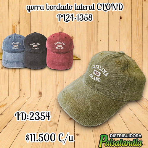 Gorra bordado Catalina Island colores surtidos PL24-1358 (UND)