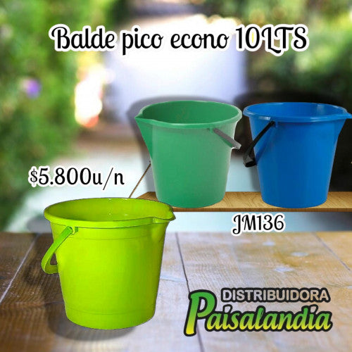Balde pico económico 10lts 136 ref:136 (UND)