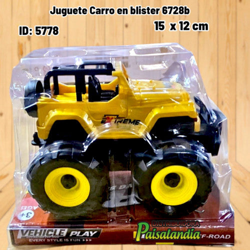 Juguete Carro en blister 6728b (UND)